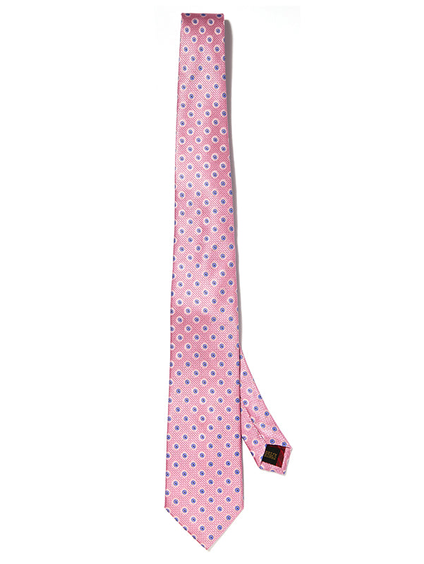 Florentine Minimals Dark Pink Silk Tie