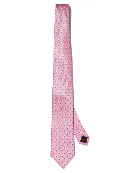 Florentine Minimals Dark Pink Silk Tie
