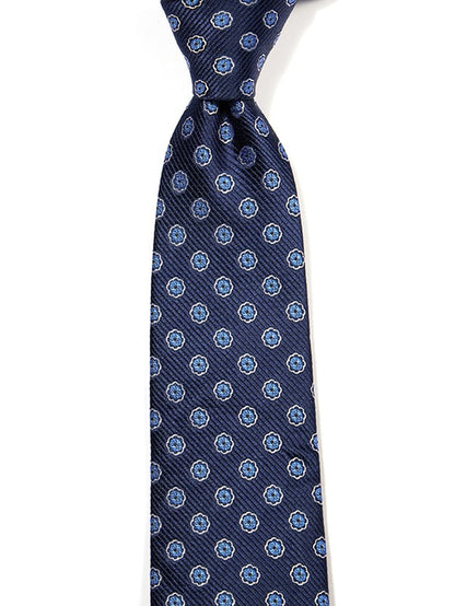 Florentine Minimals Navy Silk Tie
