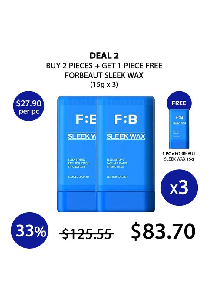 (BUY 2+1 FREE) FORBEAUT SLEEK WAX