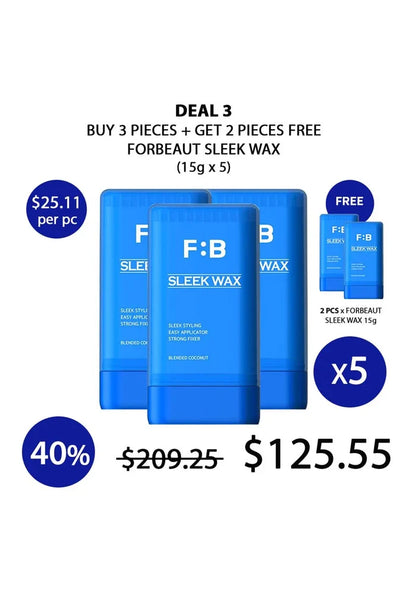 (BUY 3+2 FREE) FORBEAUT SLEEK WAX