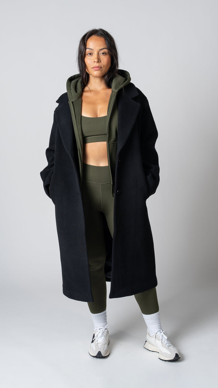 Foundation Full Zip Hoodie in Olive - view 7