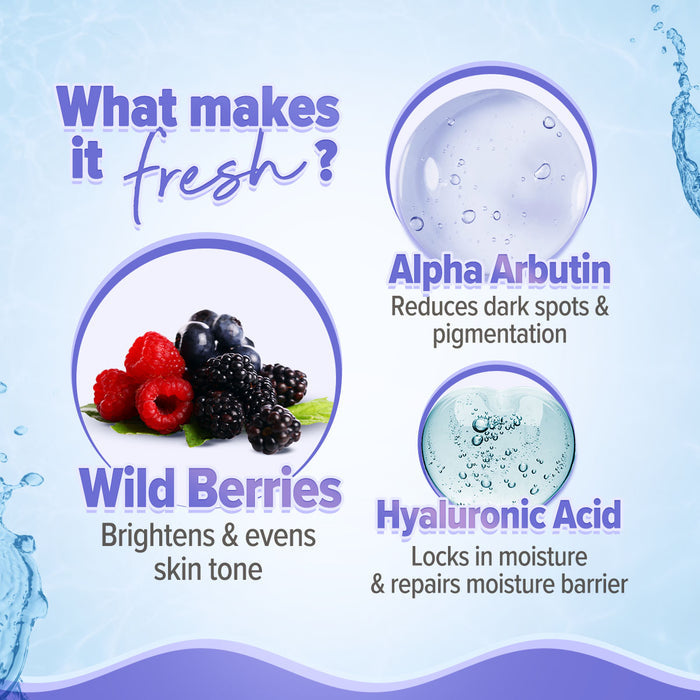 FREEBIE - Illuminate+ Dewy Sunscreen SPF 50+ PA++++  with Wild Berries & Alpha Arbutin -  80 g