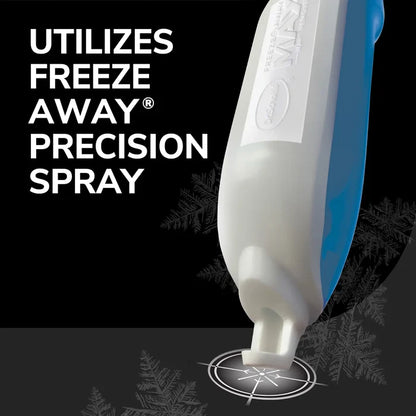 Freeze Away Max™ Precision Spray bottle with nozzle aimed downward