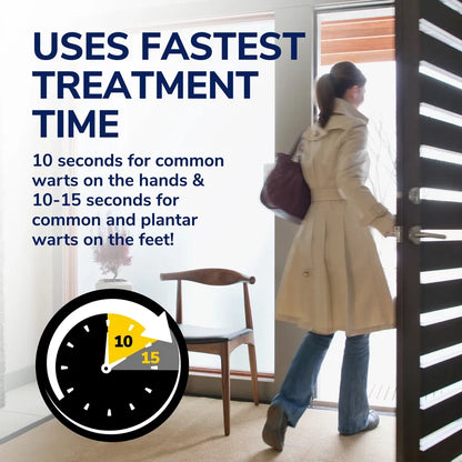 Freeze Away Max™ Precision Spray applicator used on a person
