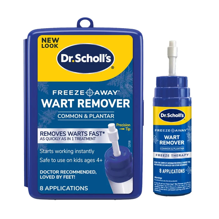 Dr. Scholl's Freeze Away wart remover box with applicator bottle