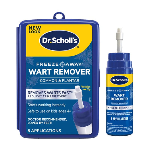 Dr. Scholl's Freeze Away wart remover box with applicator bottle