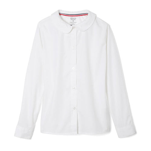 French Toast Girls Plus Long Sleeve Peter Pan Collar Blouse