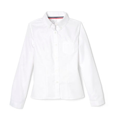 French Toast Girls Plus Long Sleeve Pointed Collar Blouse
