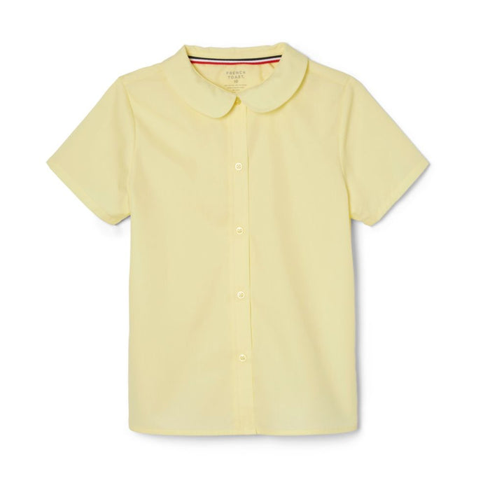 French Toast Girls Plus Short Sleeve Peter Pan Collar Blouse