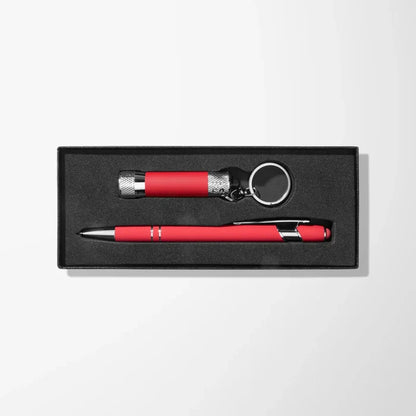 Full Color Alpha Pen & Flashlight Gift Set in Window Box