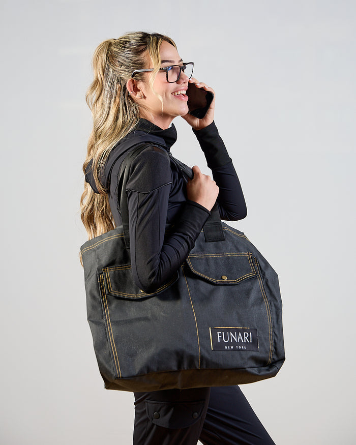 FUNARI DENIM TOTE BAG