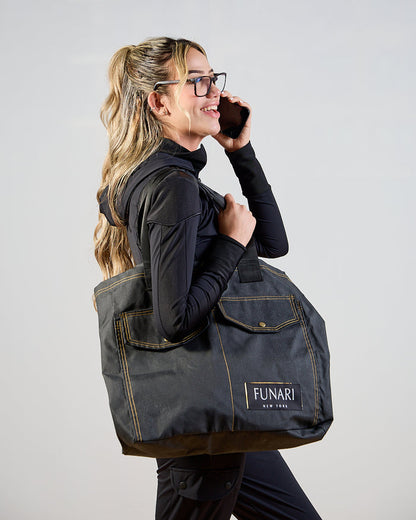 FUNARI DENIM TOTE BAG