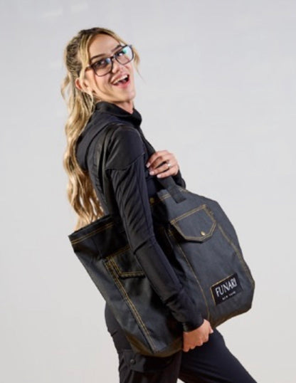 FUNARI DENIM TOTE BAG