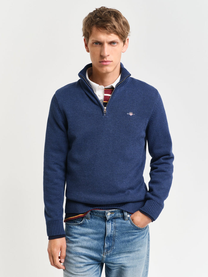 Gant Casual Cotton Half Zip Sweater