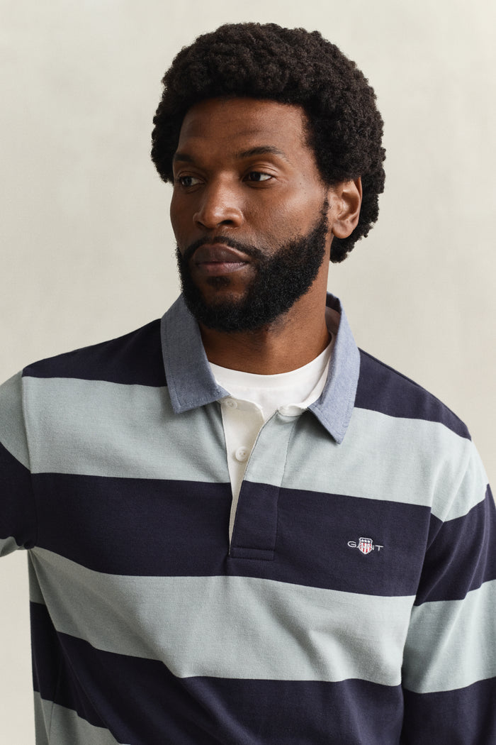 Gant Chambray Stripe Heavy Rugger