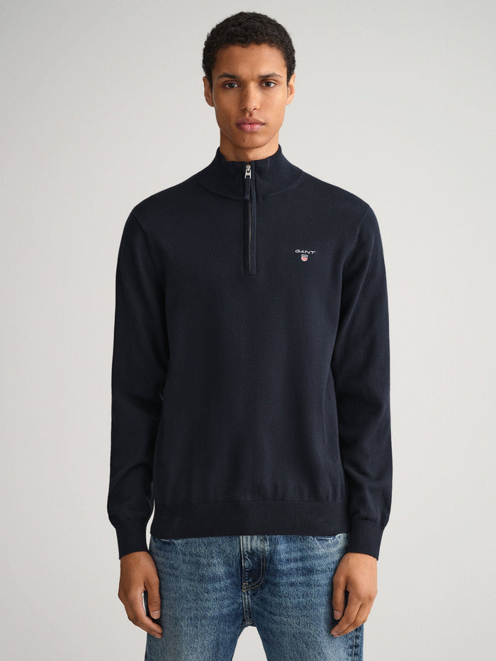 Gant Classic Cotton Half Zip Sweater