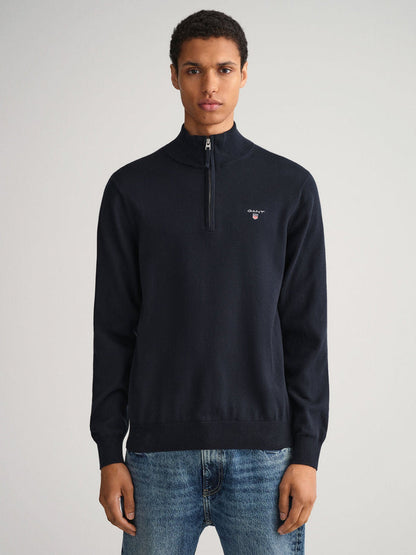 Gant Classic Cotton Half Zip Sweater