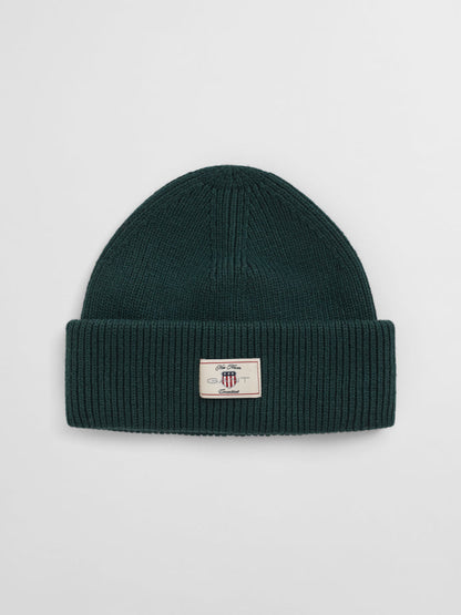 Gant Cotton Blend Ribbed Beanie