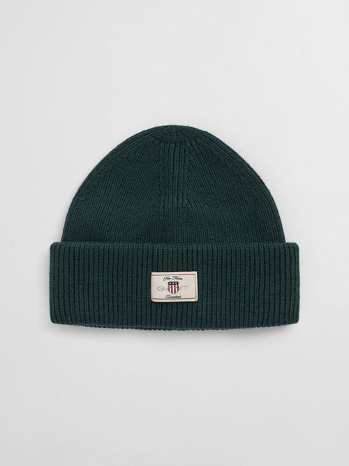 Gant Cotton Blend Ribbed Beanie