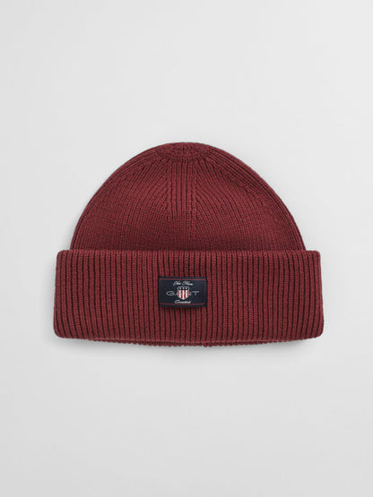 Gant Cotton Blend Ribbed Beanie