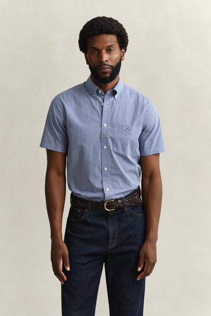 Gant Reg Classic Poplin Gingham SS Shirt