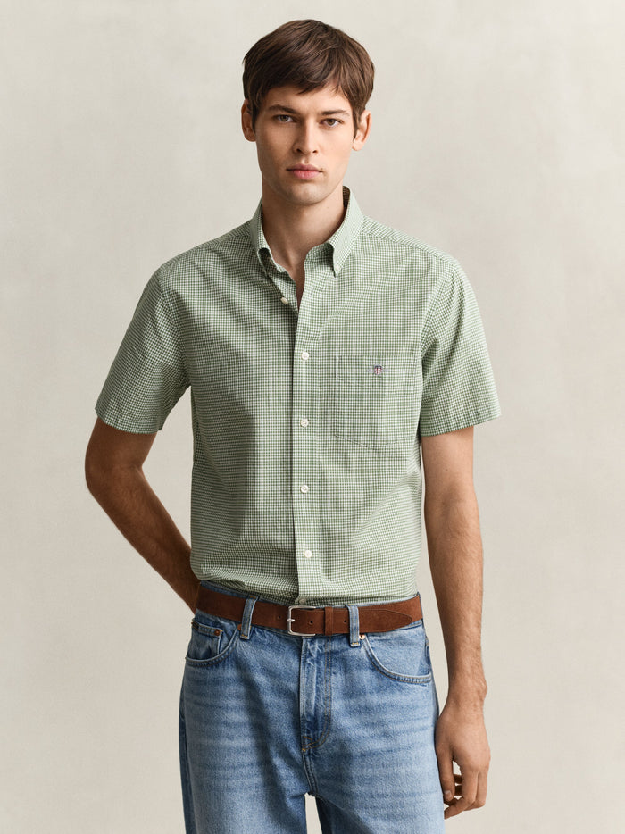 Gant Reg Classic Poplin Gingham SS Shirt