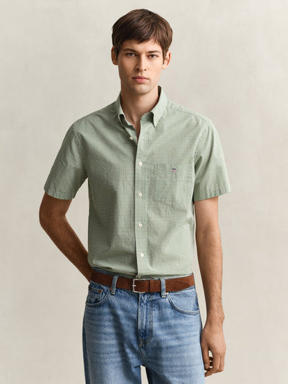 Gant Reg Classic Poplin Gingham SS Shirt