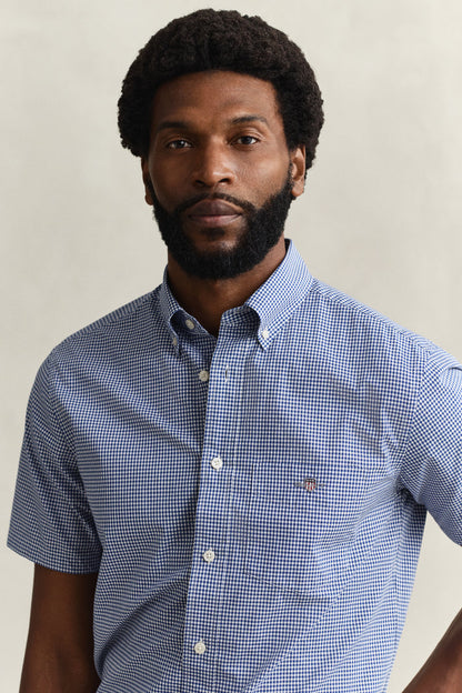 Gant Reg Classic Poplin Gingham SS Shirt