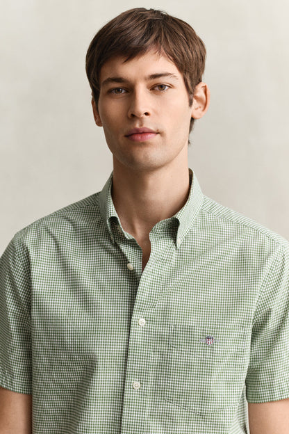 Gant Reg Classic Poplin Gingham SS Shirt