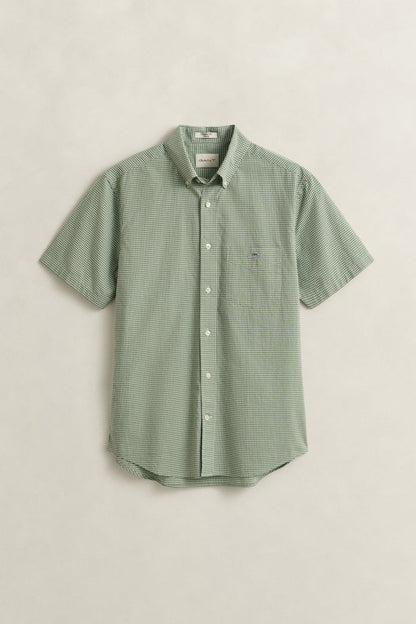 Gant Reg Classic Poplin Gingham SS Shirt