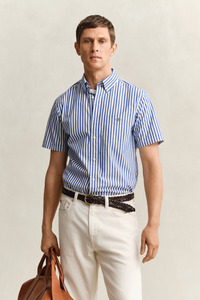 Gant Reg Classic Poplin Stripe SS Shirt