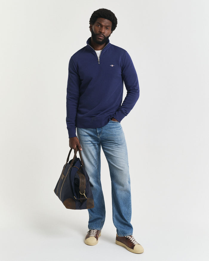 Gant Reg Shield Half Zip Sweatshirt