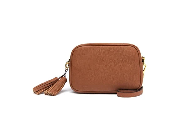 Genuine Leather Crossbody with Classic Camera-bag Silhouette JP228