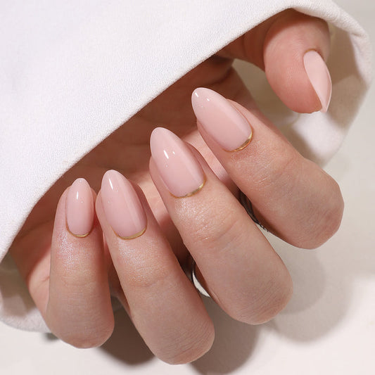 Gilded Nude | Short Almond | SALON PRESS™