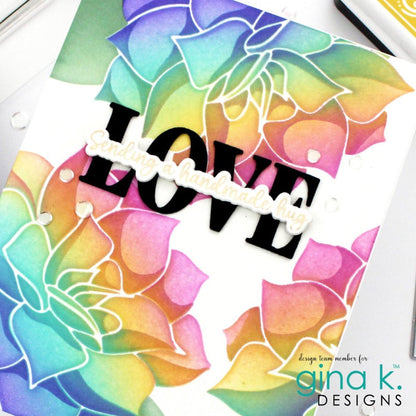 Gina K. Designs - Poly-Glaze Foiling Sheets - Lovely Notes. 10 sheets – 4 1/4 X 5 1/2.The new Poly-Glaze Foiling Sheets are a fun way to add foil to your paper crafting projects! These sheets are printed with a Poly-Glaze coating that allows you to use Deco-foil without getting black spots or dropouts. Ontario Canada. Card by brand ambassador.