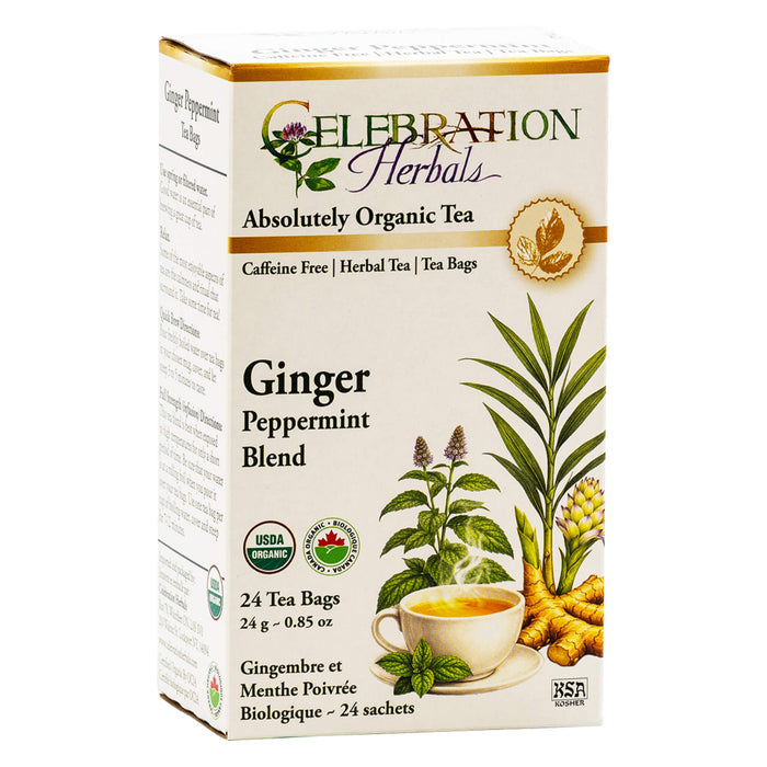 Box of Celebration Herbals Ginger Peppermint Blend Tea - 24 Bags