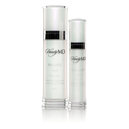 Anti-aging toner and skin renewal serum skincare system
