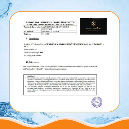 Report for Invitro Sunscreen Stick