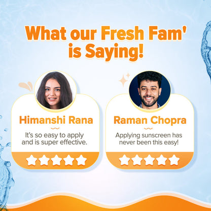What our Fresh Fam' is Saying about Sunscreen Stick
