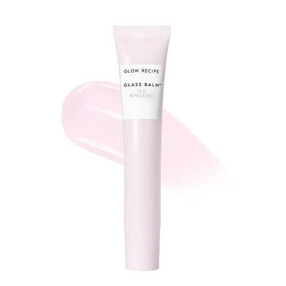 Glow Recipe Glass Balm Lip Treatment in various shades providing shine and hydration for smooth, glossy lips.