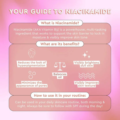 Glow Recipe Watermelon Glow Niacinamide Hue Drops serum in rosy glow shade, 40ml, with a clear glass bottle and dropper applicator.