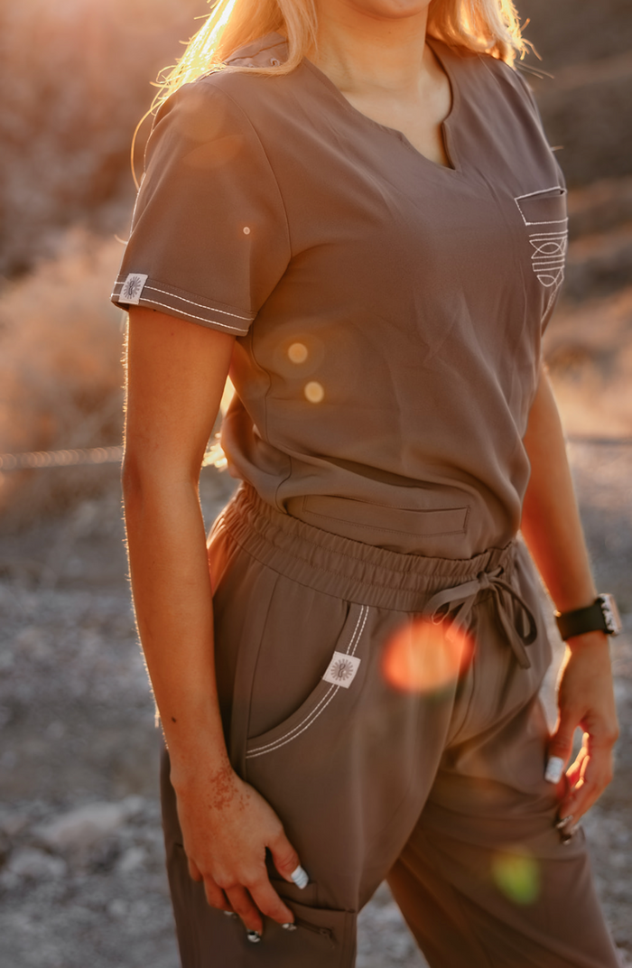 Grey Boot-Stitch Pants