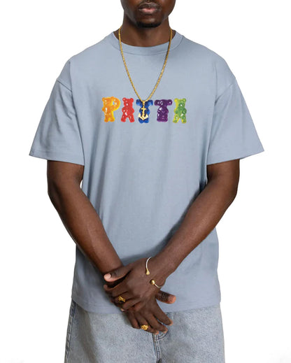 Gummi T-Shirt Dusty Blue