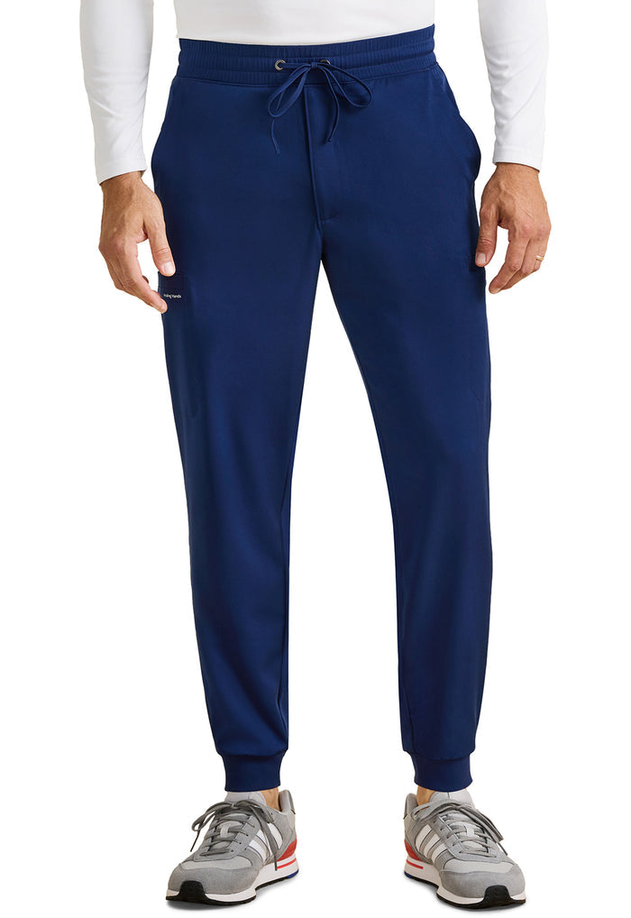Healing Hands HH Works Mens Rafael Mid Rise Zip Fly Jogger Scrub Pants