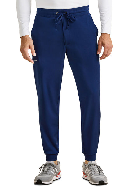 Healing Hands HH Works Mens Rafael Mid Rise Zip Fly Jogger Scrub Pants