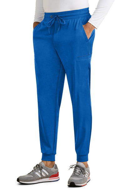 Healing Hands HH Works Mens Rafael Mid Rise Zip Fly Jogger Scrub Pants