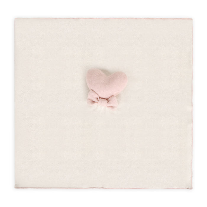 Heart - Organic Baby Lovey Security Blanket Cuddle Cloth