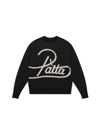 Hearted Jumper Black