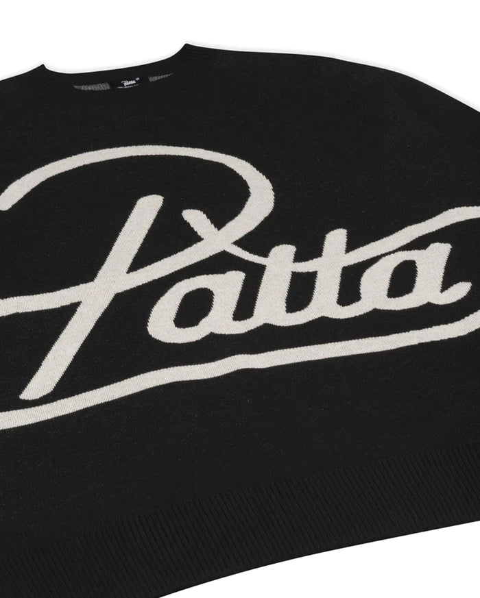 Hearted Jumper Black